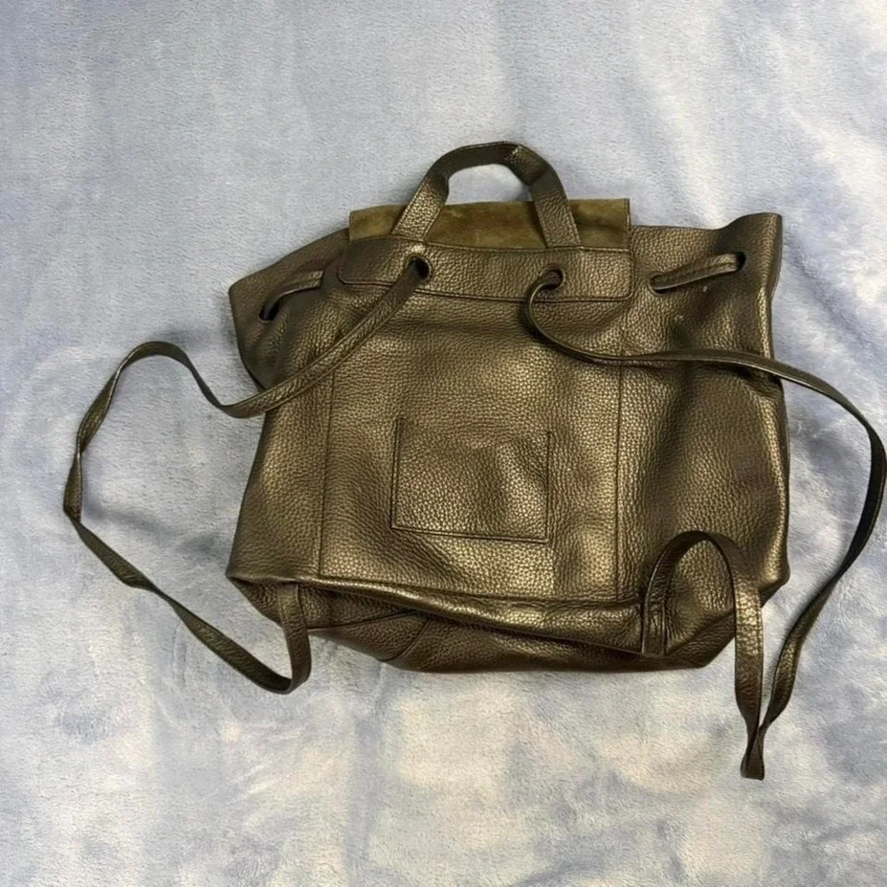 Michael KORS Junie Flap‎ Medium Backpack Black leather backpack